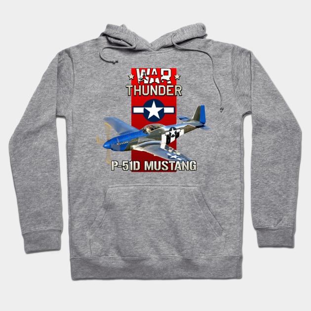 P-51D Mustang Hoodie by MilMerchant